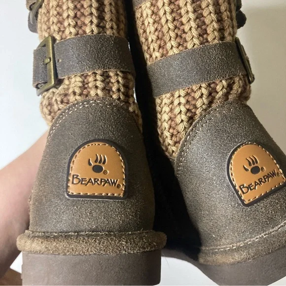 BearPaw Boshie Suede Brown and Tan Women’s Boots Size 7. Excellent Condition. - Picture 4 of 13